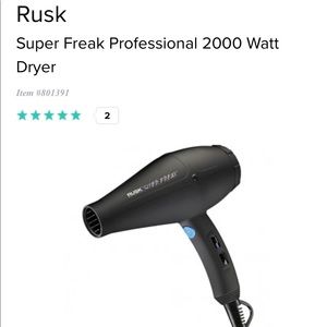 Rusk Super Freak Hair Dryer